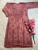 Super soft modal kurtis in beautiful colours - chikankariofficial