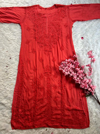 Super soft modal kurtis in beautiful colours - chikankariofficial