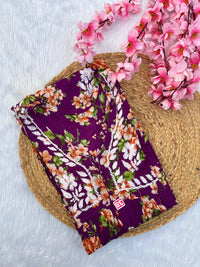 Super soft Mul aliya Gown - chikankariofficial