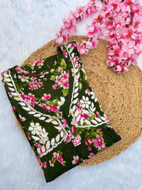 Super soft Mul aliya Gown - chikankariofficial