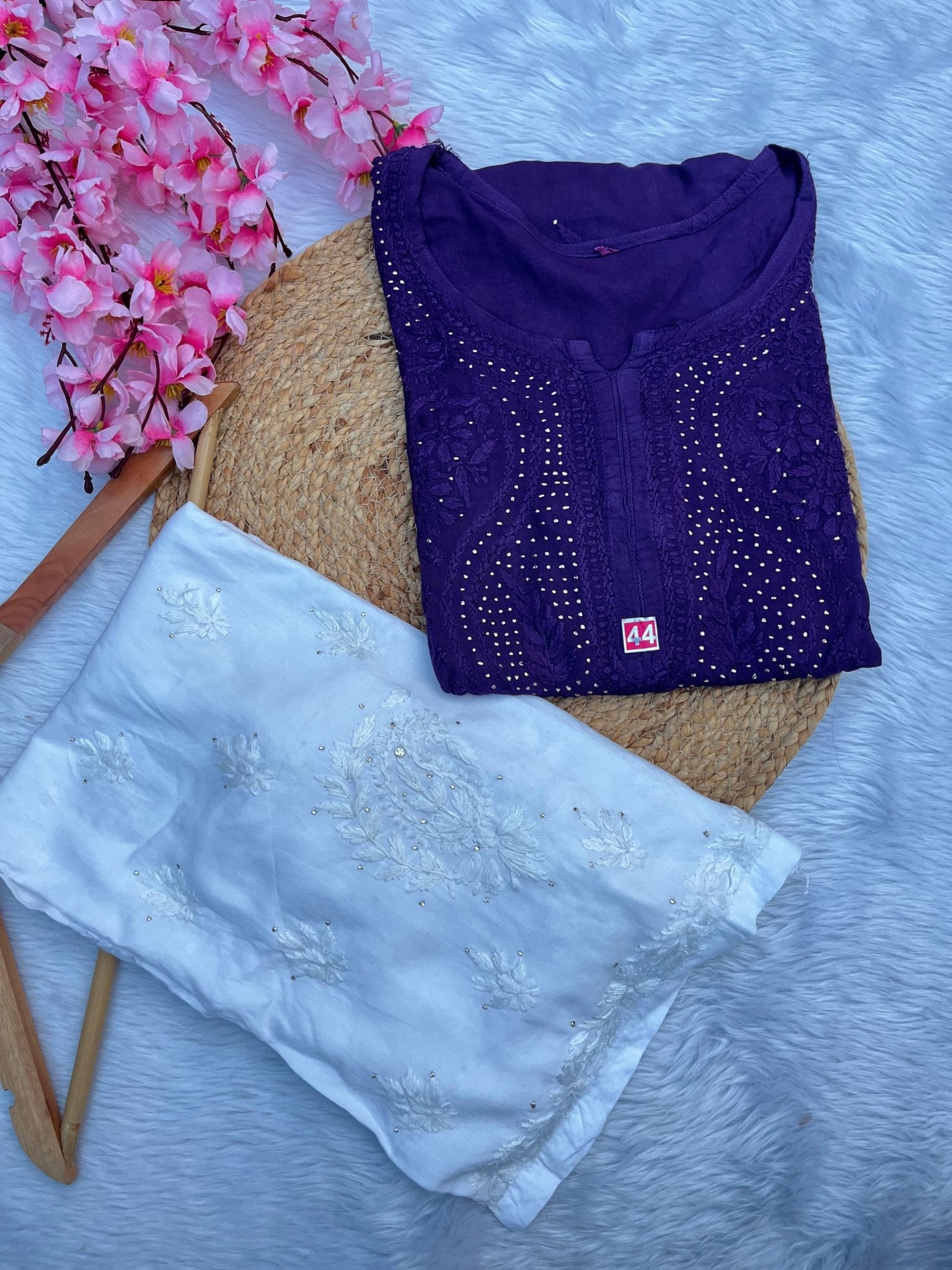 Super Soft Rayon Muqaish Chikankari - chikankariofficial