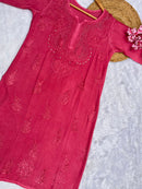 Super Soft Rayon Muqaish Chikankari - chikankariofficial