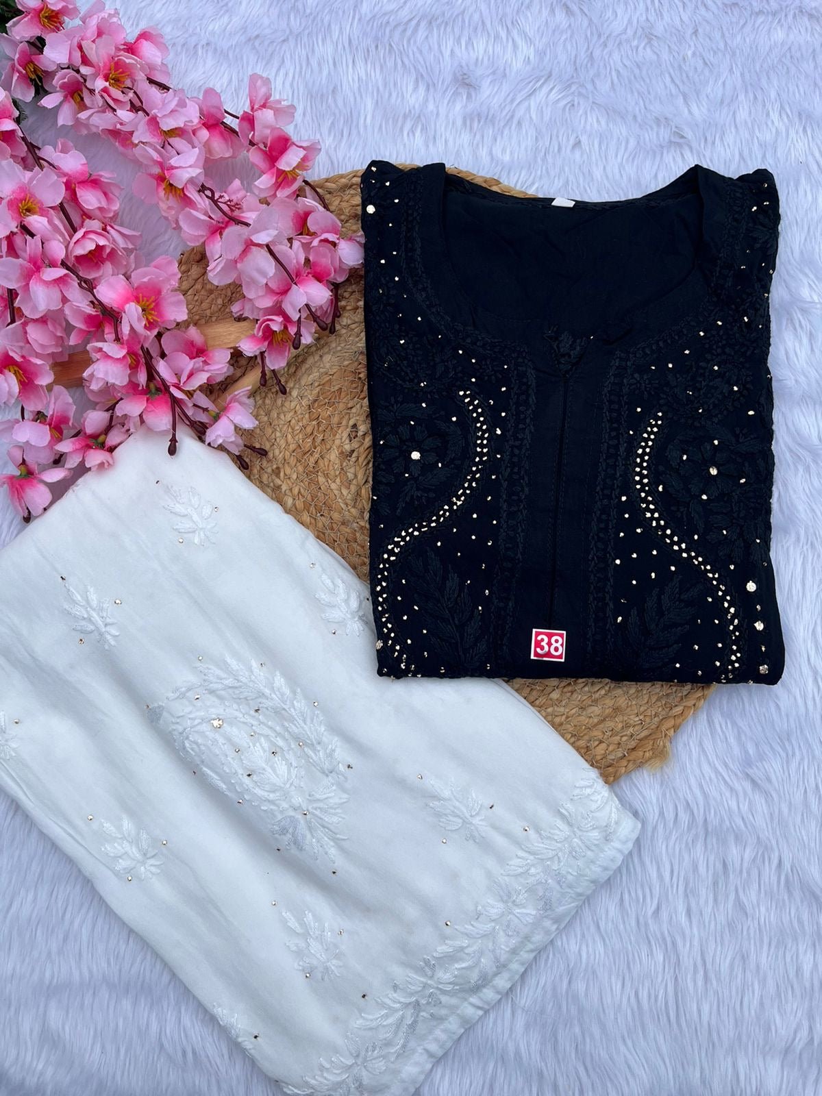 Super Soft Rayon Muqaish Chikankari - chikankariofficial