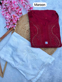 Super Soft Rayon Muqaish Chikankari - chikankariofficial