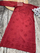 Tone to Tone Chanderi long Kurti - chikankariofficial