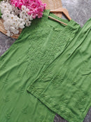 Tone to Tone Co ord Modal Cotton Santoshi Special - chikankariofficial