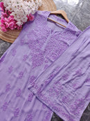 Tone to Tone Co ord Modal Cotton Santoshi Special - chikankariofficial