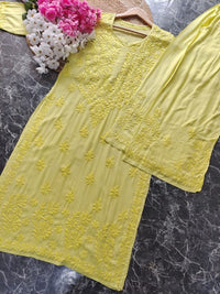 Tone to Tone Co ord Modal Cotton Santoshi Special - chikankariofficial