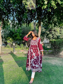 Traditional Thread Chikankari Gown - chikankariofficial