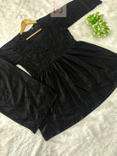 Trending chikankari Gown Plazzo combo - chikankariofficial