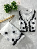 Trending chikankari Gown Plazzo combo - chikankariofficial