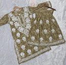 Trending chikankari Mul Gharara set - chikankariofficial