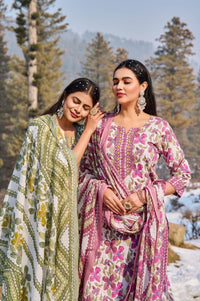 Trendy Heavy cotton printed kurti plazoo duppta set - chikankariofficial