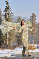 Trendy Heavy cotton printed kurti plazoo duppta set - chikankariofficial