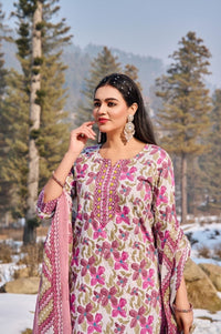 Trendy Heavy cotton printed kurti plazoo duppta set - chikankariofficial