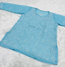 TriVoil College & Office Wear Short Top - chikankariofficial