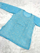 TriVoil College & Office Wear Short Top - chikankariofficial