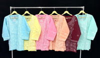 TriVoil College & Office Wear Short Top - chikankariofficial