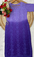 Viscose Chikan 70Gram Anchor Thread worked - chikankariofficial