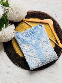 Viscose Circle daman luxe Kurta - chikankariofficial