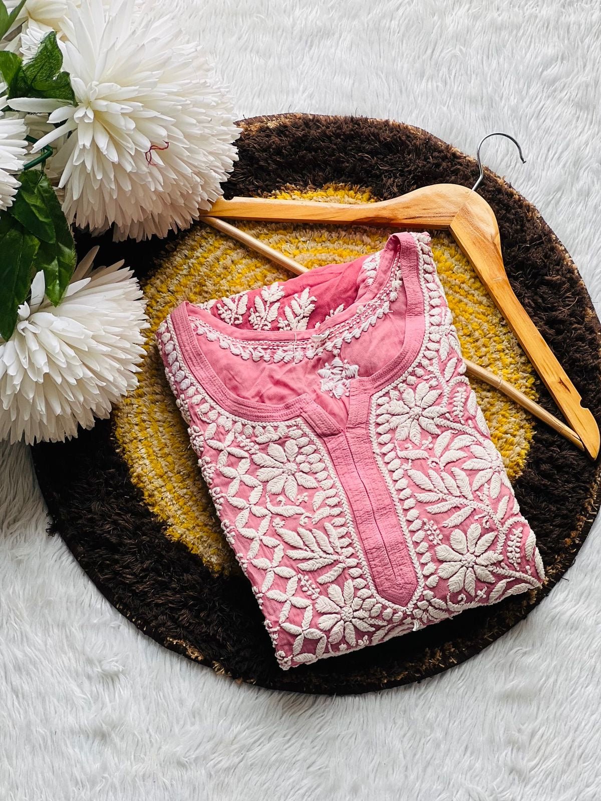 Viscose Circle daman luxe Kurta - chikankariofficial