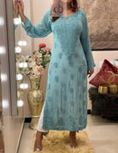 Viscose Finest Quality Worked kurtas.. - chikankariofficial