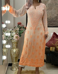 Viscose Finest Quality Worked kurtas.. - chikankariofficial