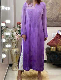 Viscose Finest Quality Worked kurtas.. - chikankariofficial