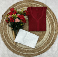 Viscose In Resham Thread kurti - chikankariofficial