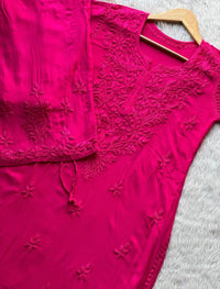 White Modal Cotton Chikankari 3pc Set - chikankariofficial