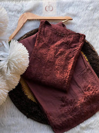 White Modal Cotton Chikankari 3pc Set - chikankariofficial