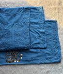 White Modal Cotton Chikankari 3pc Set - chikankariofficial