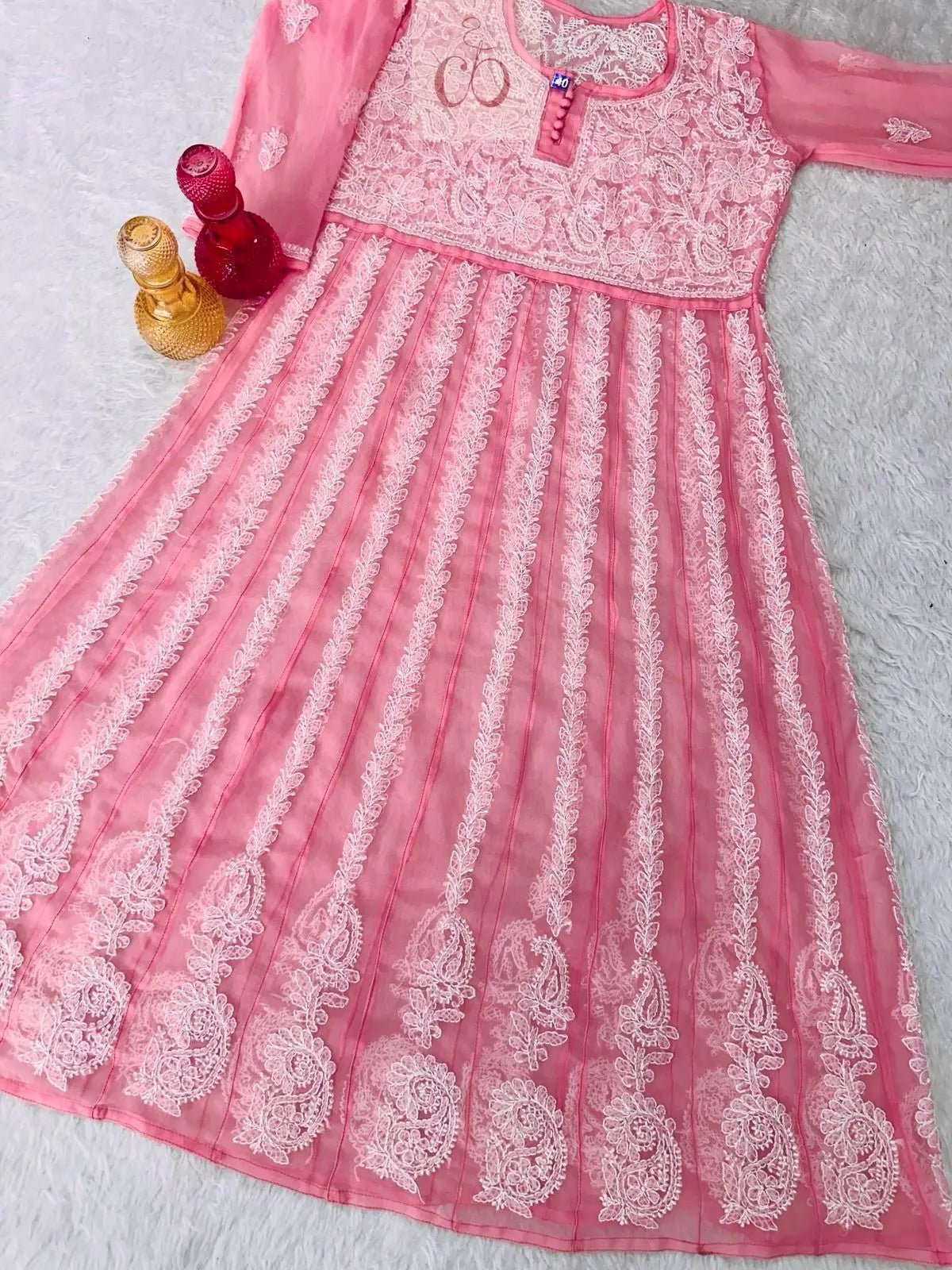 Yok Georgette’ Anarkali - chikankariofficial