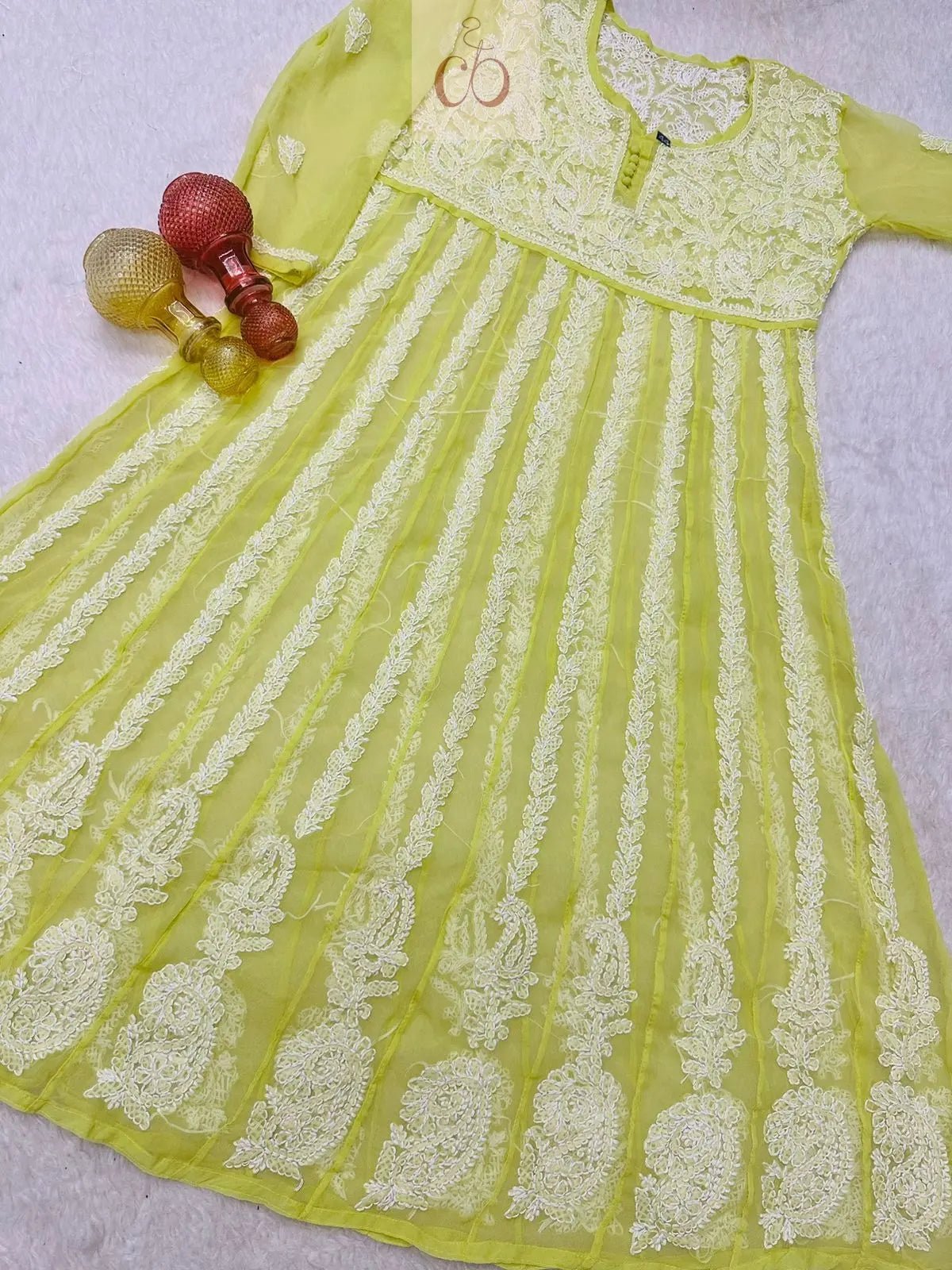 Yok Georgette’ Anarkali - chikankariofficial