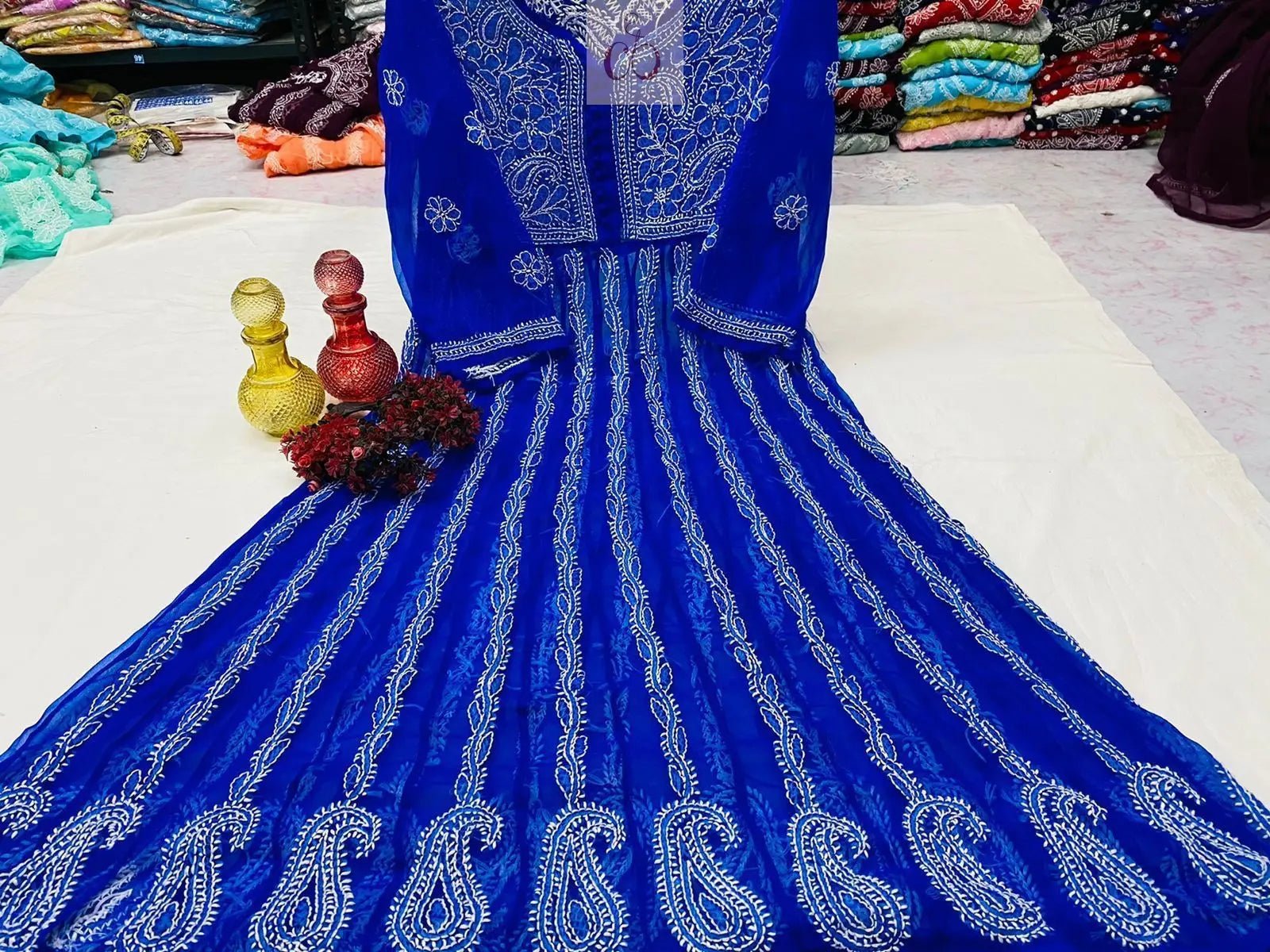 Yok Georgette’ Anarkali - chikankariofficial