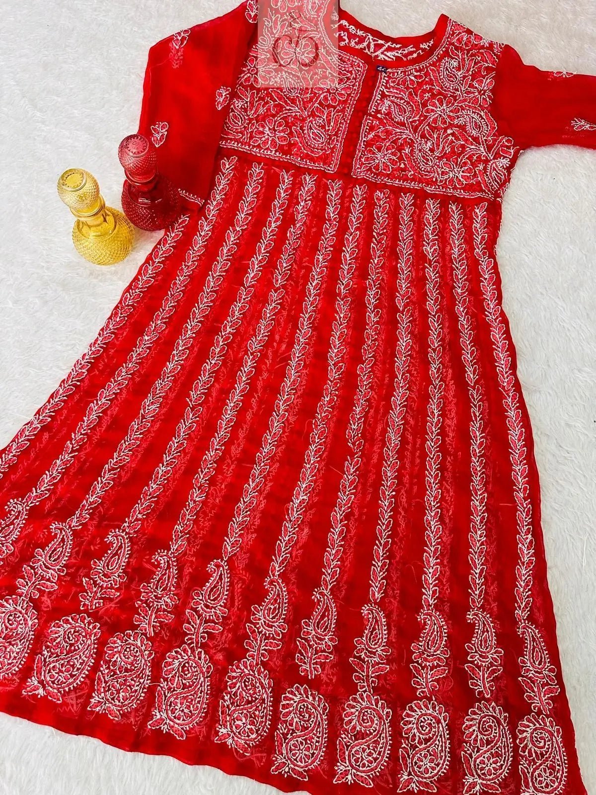 Yok Georgette’ Anarkali - chikankariofficial